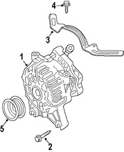 Foto de Tornillo del Alternador Original para Mercury Lincoln Ford Marca FORD Nmero de Parte N807309S437