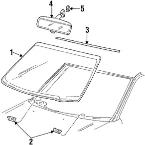 Foto de Parabrisas de Cristal Original para Ford Expedition Lincoln Navigator Marca FORD Nmero de Parte 2L1Z7803100AB