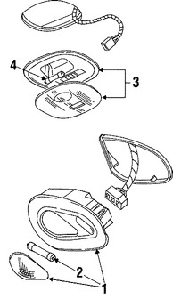 Foto de Luz de techo Original para Lincoln Navigator Ford Expedition Marca FORD Nmero de Parte 2L1Z13A702AAA