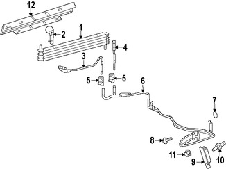 Foto de Manguera de Enfriado de Aceite Transmisin Automtica Original para Lincoln Navigator 2007 2008 2009 Marca FORD Nmero de Parte 8L7Z7R081A