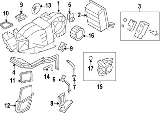 Foto de Motor de Control de Ajuste de Aire HVAC Original para Lincoln Navigator Marca FORD Nmero de Parte 1L2Z19E616AA