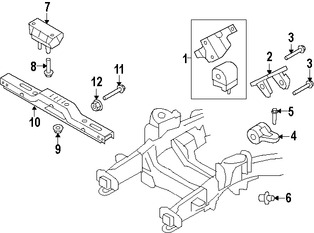 Foto de Montura del motor Original para Lincoln Navigator Ford Expedition Ford F-150 Marca FORD Nmero de Parte 9L3Z6038A