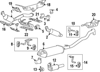 Foto de Tubo de Escape Original para Lincoln Navigator Marca FORD Nmero de Parte 7L7Z5201BA