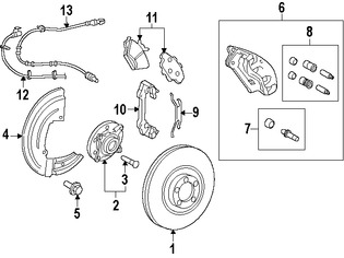 Foto de Cubierta de Polvo de Frenos Original para Ford Expedition Ford F-150   Lincoln Navigator Marca FORD Nmero de Parte JL3Z2K005A