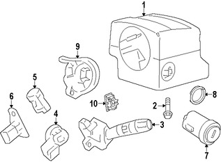 Foto de Sensor de Posicin del Volante de Direccin Original para Ford Expedition Ford F-150 Lincoln Navigator Marca FORD Nmero de Parte 9L1Z3F818A