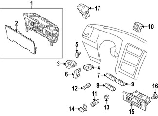 Foto de Panel de Control de Termperatura Climatizacin Original para Lincoln Navigator 2007 2008 2009 2010 Marca FORD Nmero de Parte 7L7Z19980AA