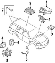 Foto de Altavoz Original para Lincoln Navigator Marca FORD Nmero de Parte 7L7Z18808CA