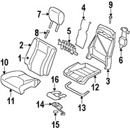 Foto de Reposacabezas Original para Lincoln Navigator 2007 2008 Marca FORD Nmero de Parte 7L7Z78611A08BC