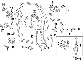 Foto de Manija interior de puerta Original para Lincoln Navigator Ford Expedition Marca FORD Nmero de Parte 8L1Z7821818A