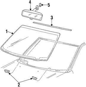 Foto de Parabrisas de Cristal Original para Ford F-150 Ford F-250 Ford Expedition Lincoln Navigator Lincoln Blackwood Marca FORD Nmero de Parte F65Z1503100AA