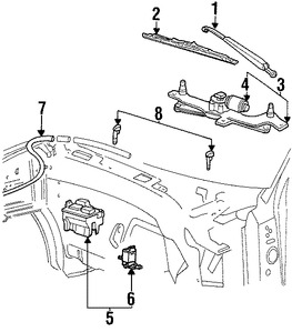 Foto de Brazo de Limpiaparabrisas Original para Ford Expedition Ford F-150 Ford F-250 Ford F-150 Heritage Lincoln Navigator Lincoln Blackwood Marca FORD Nmero de Parte F85Z17526AA