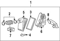 Foto de Caja del Filtro de Aire Original para Mercury  Ford Freestar Marca FORD Nmero de Parte 3F2Z9A600AA