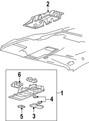 Foto de Lente de luz de mapa Original para Ford Freestar Mercury Marca FORD Nmero de Parte 3F2Z13783AA