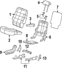 Foto de Cubierta del Mecanismo de Ajuste de Reclinacion de Asiento Original para Ford Freestar Mercury Marca FORD Nmero de Parte 3F2Z17666B15BAA