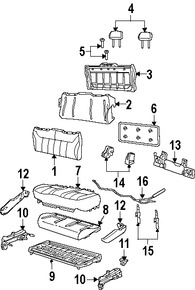 Foto de Cubierta del Mecanismo de Ajuste de Reclinacion de Asiento Original para Ford Freestar Mercury Marca FORD Nmero de Parte 3F2Z1661346AAA