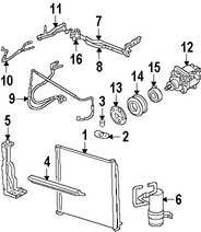 Foto de Manguera Refrigerante Aire Acondicionado Original para Lincoln Aviator 2003 2004 2005 Marca FORD Nmero de Parte 3C5Z19835AA