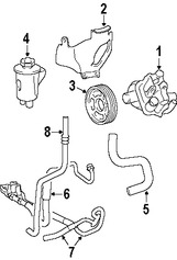 Foto de Polea de Bomba de Direccin Original para Ford F-150 Lincoln Aviator Marca FORD Nmero de Parte 5L3Z3A733CA