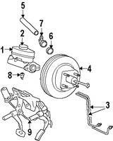 Foto de Lnea hidrulica de Freno Original para Ford Explorer 2002 Lincoln Aviator 2003 2004 2005 Marca FORD Nmero de Parte 1L2Z2N050AA