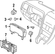 Foto de Interruptor Dimmer de Faro Original para Lincoln Aviator 2003 2004 2005 Marca FORD Nmero de Parte 2C5Z11691AAB