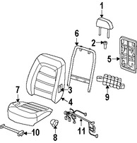 Foto de Switch de Memoria de Asiento Original para Lincoln Aviator 2003 2004 2005 Marca FORD Nmero de Parte 4C5Z14D695AAA