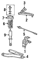 Foto de Muon de Suspensin Original para Ford Explorer Mercury Mountaineer Lincoln Aviator Marca FORD Nmero de Parte 3L2Z5A968BA