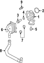 Foto de Adaptador del Filtro de aceite del Motor Original para Ford Edge 2008 2009 Ford  2009 Lincoln MKX 2007 2008 2009 Marca FORD Nmero de Parte 7T4Z6881F