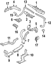 Foto de Ducto de Aire del Panel de Instrumentos Original para Lincoln MKX Ford Edge Marca FORD Nmero de Parte 7T4Z19E630A