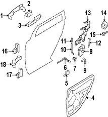 Foto de Cable de Cerrojo de Puerta Original para Ford Edge Lincoln MKX Marca FORD Nmero de Parte 7T4Z78266A46A