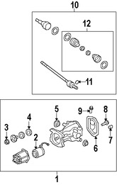 Foto de Sello Semieje Junta Homocintica Original para Ford Mercury Lincoln Marca FORD Nmero de Parte 5L8Z4B416AA