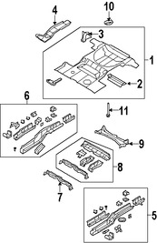 Foto de Bandeja de Piso Original para Lincoln MKX 2007 2008 2009 2010 Marca FORD Nmero de Parte 7T4Z7811215A