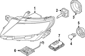 Foto de Bombilla de luz de cruce Original para Ford Mercury Lincoln Marca FORD Nmero de Parte 6L2Z13466AB