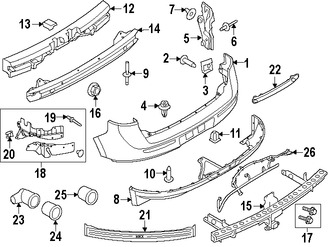 Foto de Guardasalpicaduras del parachoques Original para Ford Edge Lincoln MKX Marca FORD Nmero de Parte 7T4Z78280A03AA