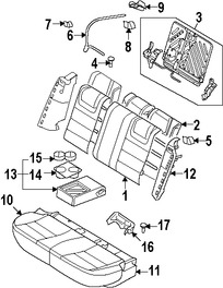 Foto de Panel lateral de Asiento Original para Mercury Milan 2007 2008 2009 Ford Fusion 2008 2009 Marca FORD Nmero de Parte 7E5Z5466892AC