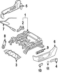 Foto de Motor de Asiento Original para Ford Fusion Mercury Milan Marca FORD Nmero de Parte AE5Z54610C01A