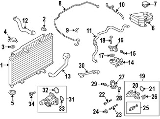 Foto de Empacadura de la carcasa del termostato del refrig Original para Ford Fiesta 2014 2015 2016 2017 Ford Fusion 2013 2014 Marca FORD Nmero de Parte BM5Z8255A