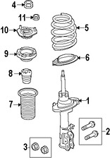 Foto de Puntal Suspensin Original para Ford Fiesta Marca FORD Nmero de Parte 8V5Z18198B