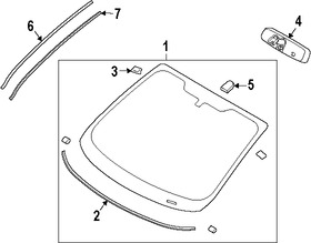 Foto de Parabrisas de Cristal Original para Ford Fiesta 2014 2015 2016 2017 Marca FORD Nmero de Parte D2BZ5403100F