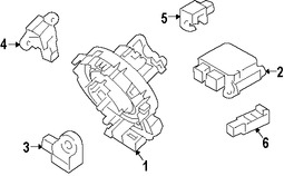 Foto de Mdulo de control del Air Bag Original para Ford Fiesta 2014 2015 2016 2017 Marca FORD Nmero de Parte D2BZ14B321D