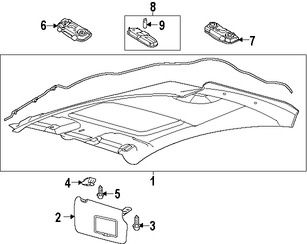 Foto de Luz de techo Original para Ford Fiesta Marca FORD Nmero de Parte AE8Z13776AA