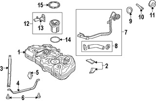 Foto de Tanque de Combustible Original para Ford Fiesta 2014 2015 2016 2017 2013 Marca FORD Nmero de Parte AE8Z9002D