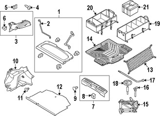 Foto de Panel de maletero Original para Ford Fiesta Marca FORD Nmero de Parte AE8Z5831012AA