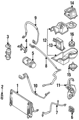 Foto de Nucleo del evaporador del aire acondicionado Original para Ford Escort Mercury Tracer Marca FORD Nmero de Parte F7CZ19850CA