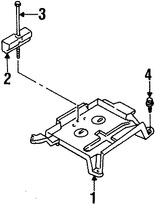 Foto de Cubierta de batera Original para Ford Escort Mercury Tracer Marca FORD Nmero de Parte F8CZ10A687AB