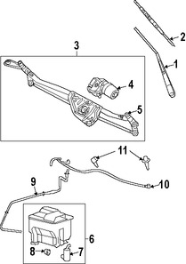 Foto de Motor de Limpiaparabrisas Original para Ford Escape Ford F-150 Ford Mustang Ford Focus Mercury Mariner Lincoln Mark LT Marca FORD Remanufacturado Nmero de Parte 8L3Z17508B