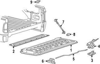 Foto de Manilla de Puerta Posterior Original para Lincoln Mark LT Ford F-150 Ford F-250 Super Duty Ford F-350 Super Duty Marca FORD Nmero de Parte 8L3Z9943400DAPTM