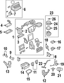 Foto de Nucleo del evaporador del aire acondicionado Original para Mercury Mountaineer Ford Explorer Marca FORD Nmero de Parte 2L2Z19860AA