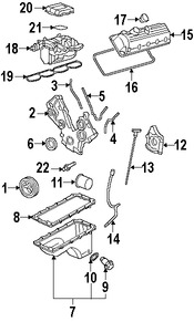 Foto de Polea del cigueal Original para Ford Explorer Ford Mustang Ford F-150 Ford Explorer Sport Trac Mercury Mountaineer Lincoln Aviator Marca FORD Nmero de Parte 4R3Z6312A