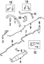 Foto de Manguera Vlvula PCV Original para Ford Explorer Sport Trac Ford Explorer Mercury Mountaineer Marca FORD Nmero de Parte 6L2Z6758BA