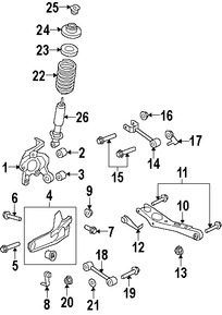 Foto de Buje del Muon de Suspensin Original para Ford Explorer Ford Explorer Sport Trac Mercury Mountaineer Marca FORD Nmero de Parte 6L2Z5A638CE