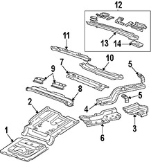 Foto de Bandeja de Piso Original para Ford Explorer 2006 2007 Mercury Mountaineer 2006 2007 Marca FORD Nmero de Parte 6L2Z7811160AA